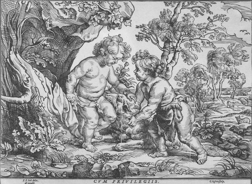 Jesus and St John the Baptist in their Childhood by JEGHER, Christoffel