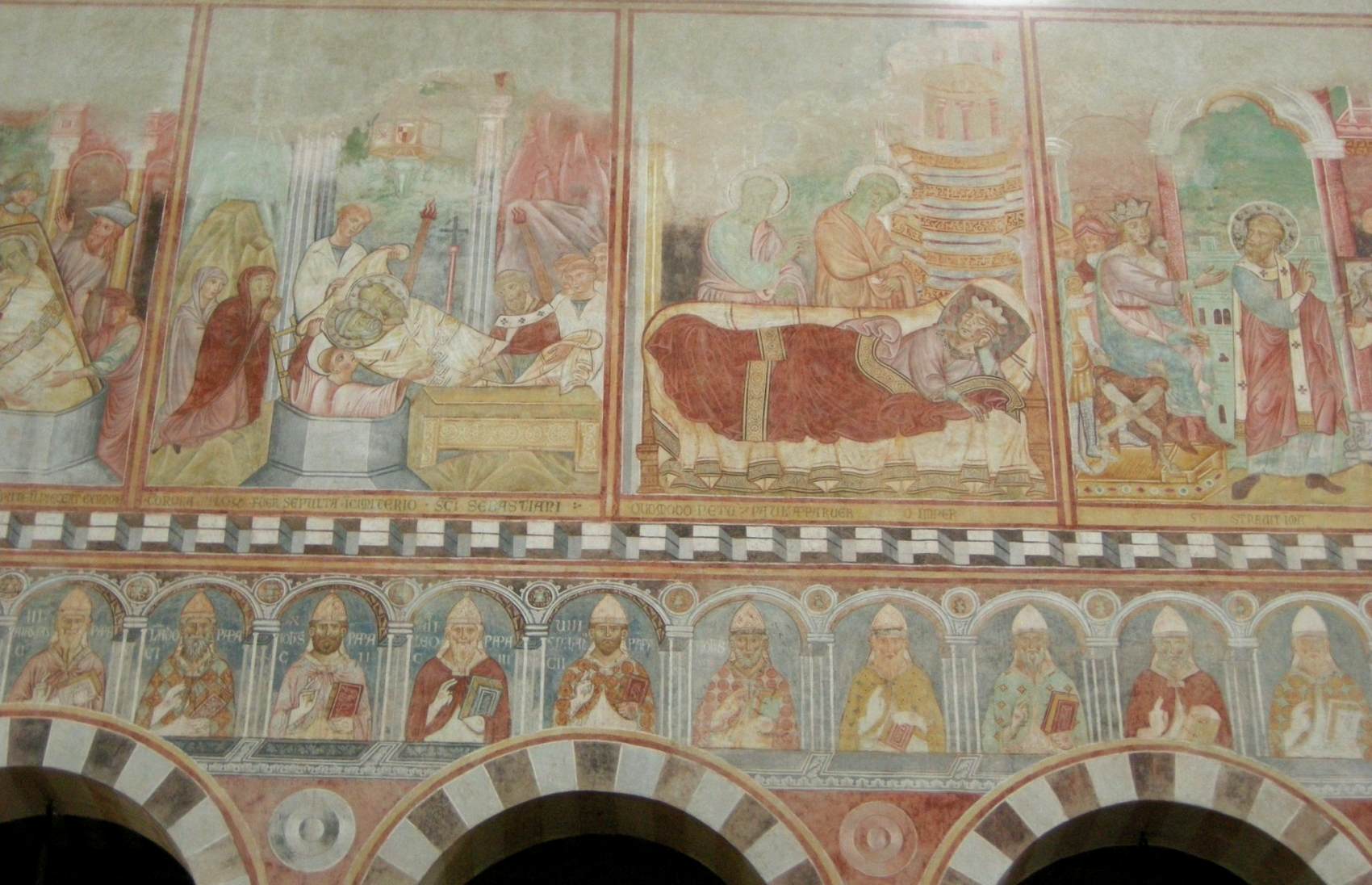 Detail of the the fresco cycle by