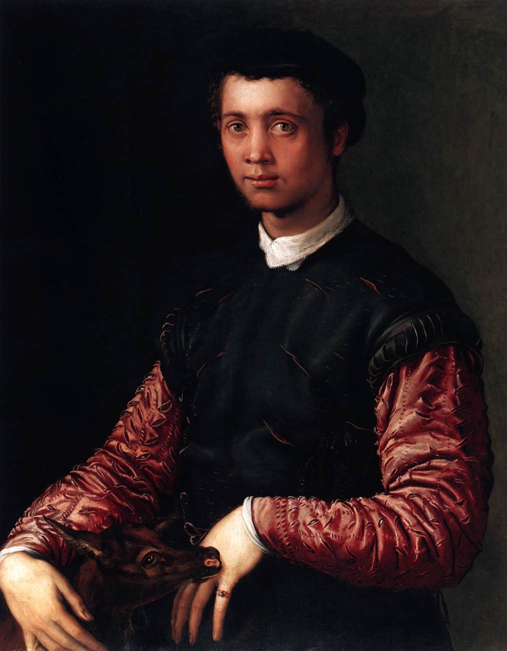 Portrait of a Young Man by SALVIATI, Cecchino del