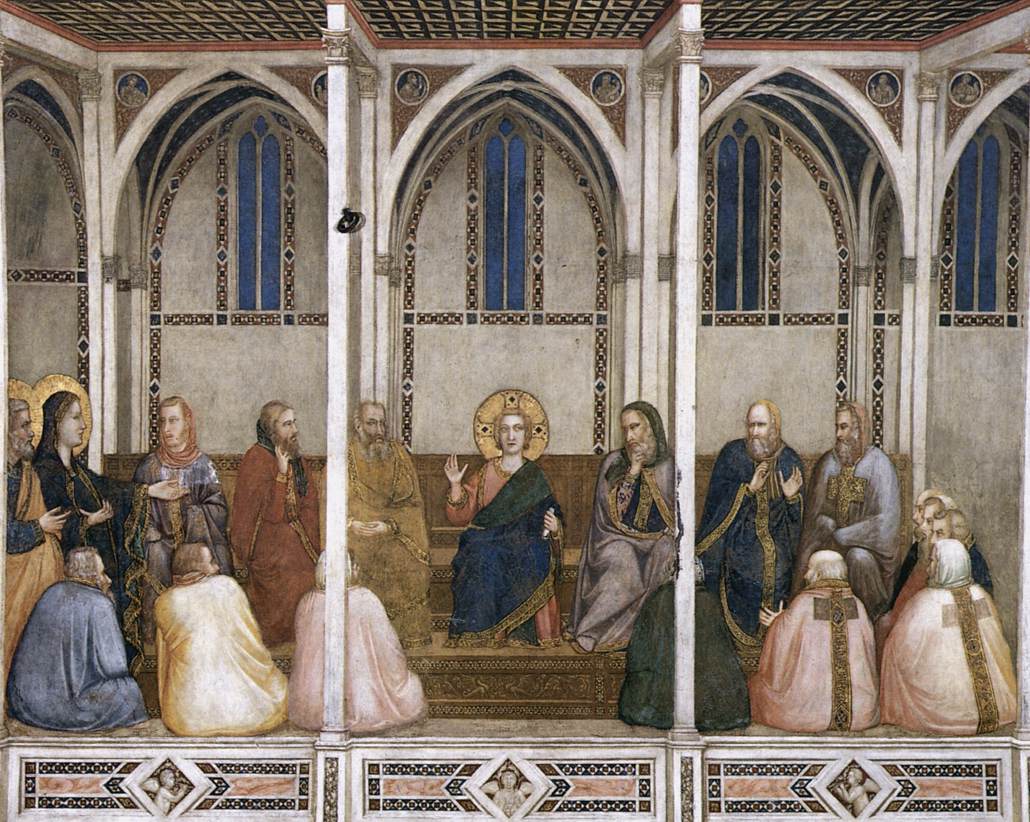 Christ Among the Doctors by GIOTTO di Bondone