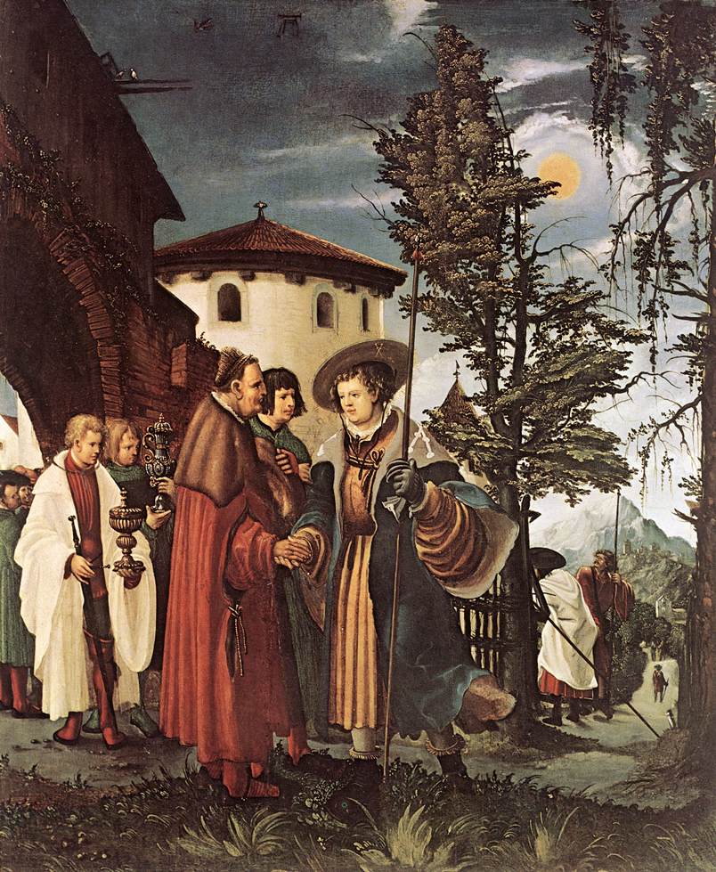 St Florian Taking Leave of the Monastery by