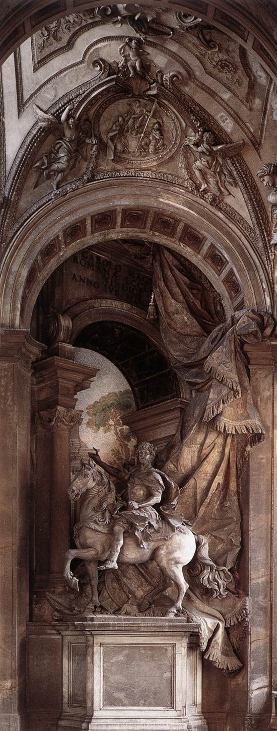 Equestrian statue of Charlemagne by CORNACCHINI, Agostino