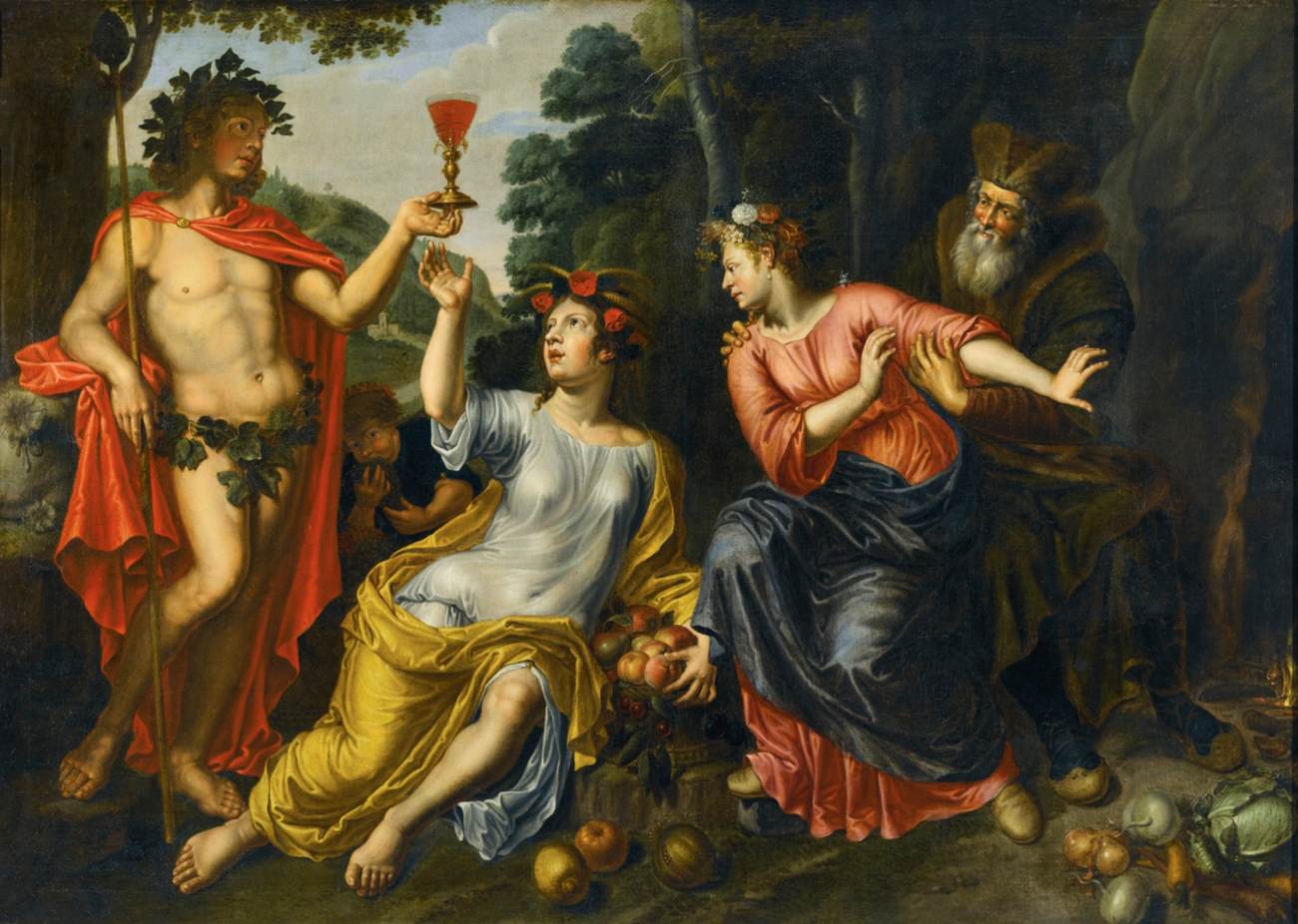 Bacchus, Ceres, Proserpina and Pluto by LINT, Pieter van