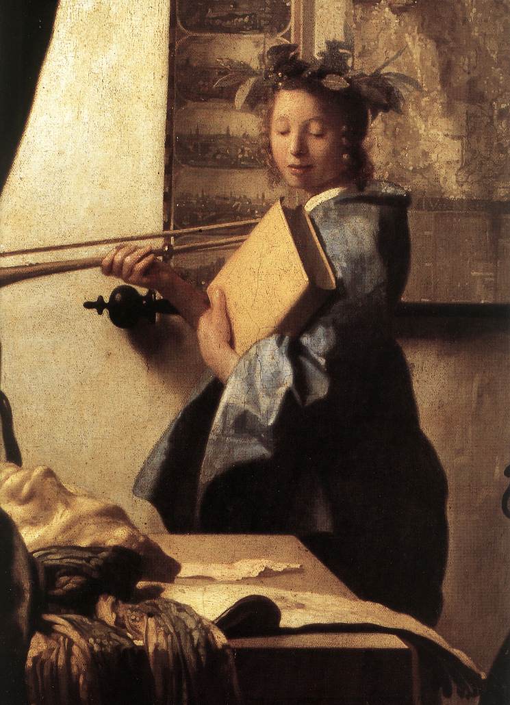 The Art of Painting (detail) by VERMEER, Johannes