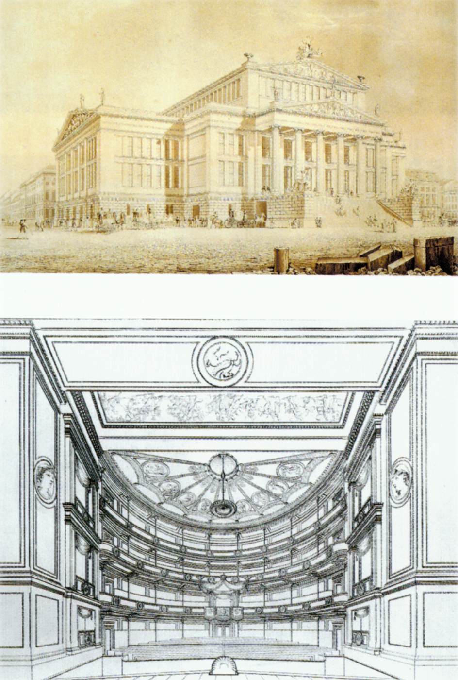 Theater in the Gendarmenmarkt by SCHINKEL, Karl Friedrich