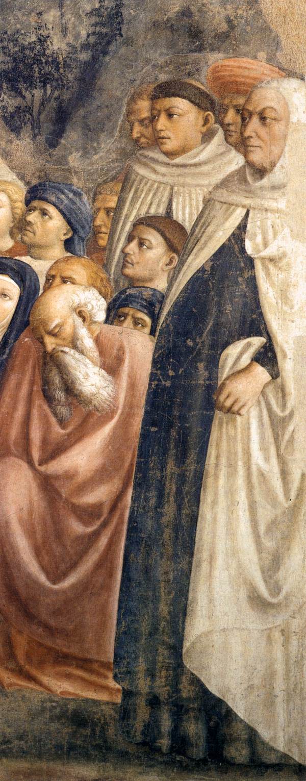 St Peter Preaching (detail) by MASOLINO da Panicale