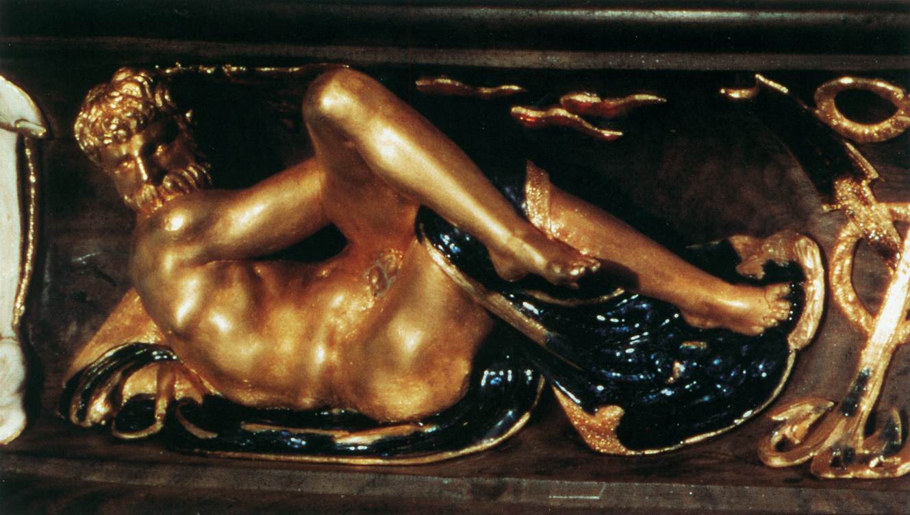 Salt Cellar (detail) by CELLINI, Benvenuto