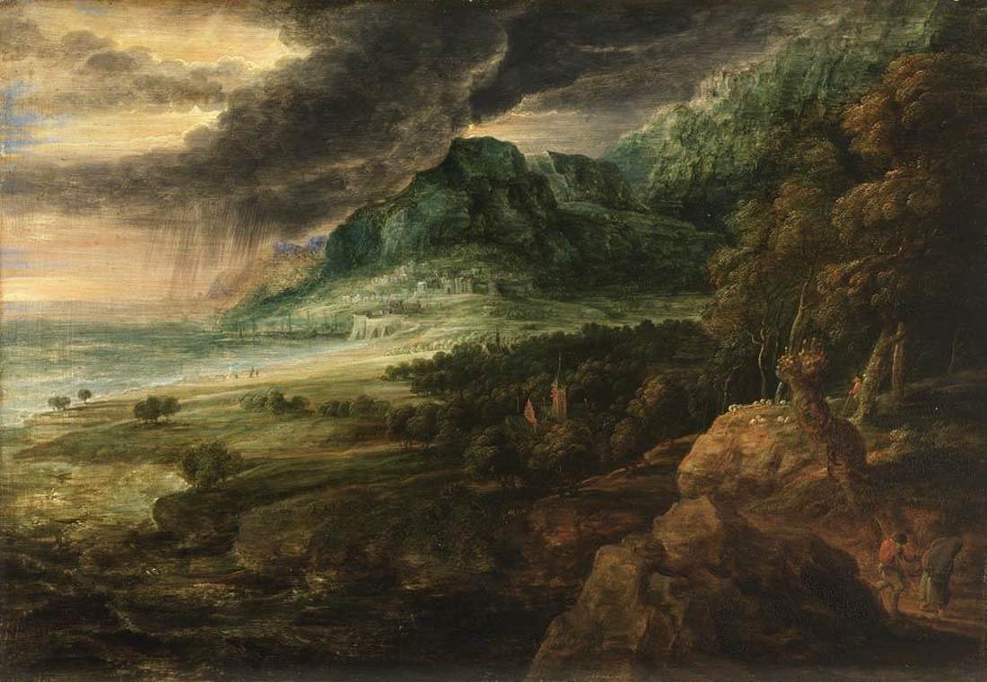 Coastal Landscape with Storm by UDEN, Lucas van