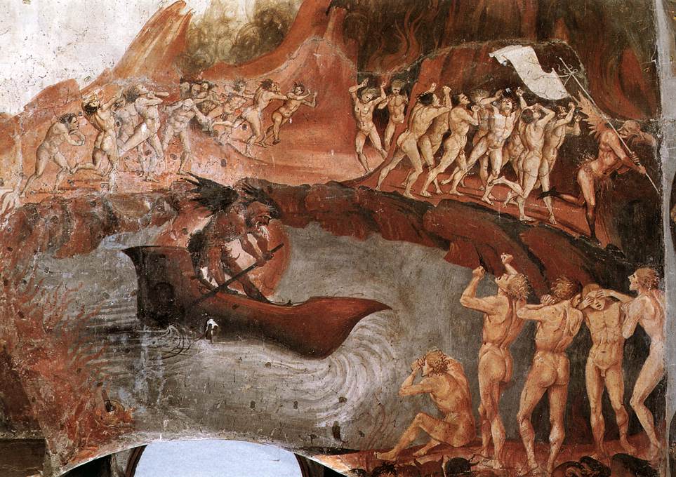 The Damned Being Plunged into Hell (detail) by SIGNORELLI, Luca