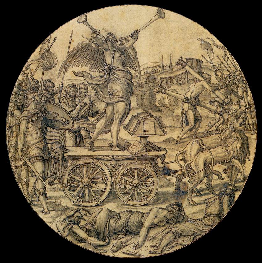 The Triumph of Fame by COECKE VAN AELST, Pieter