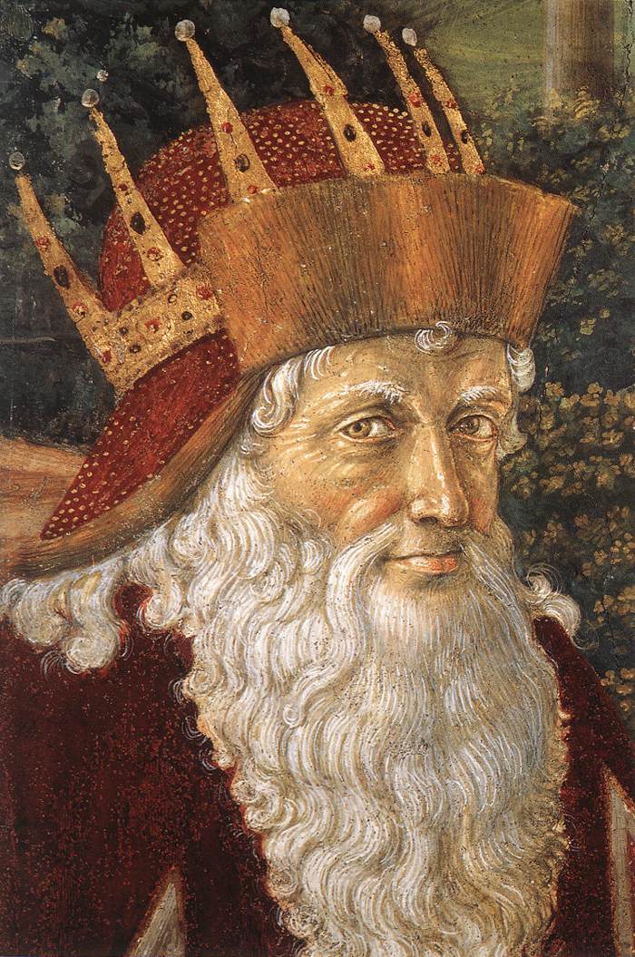 Procession of the Oldest King (detail) by GOZZOLI, Benozzo