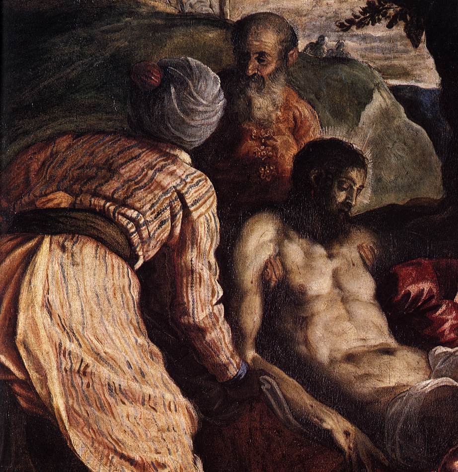 Christ Carried to the Tomb (detail) by TINTORETTO