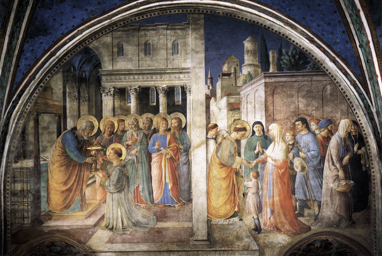 Lunette of the west wall by ANGELICO, Fra