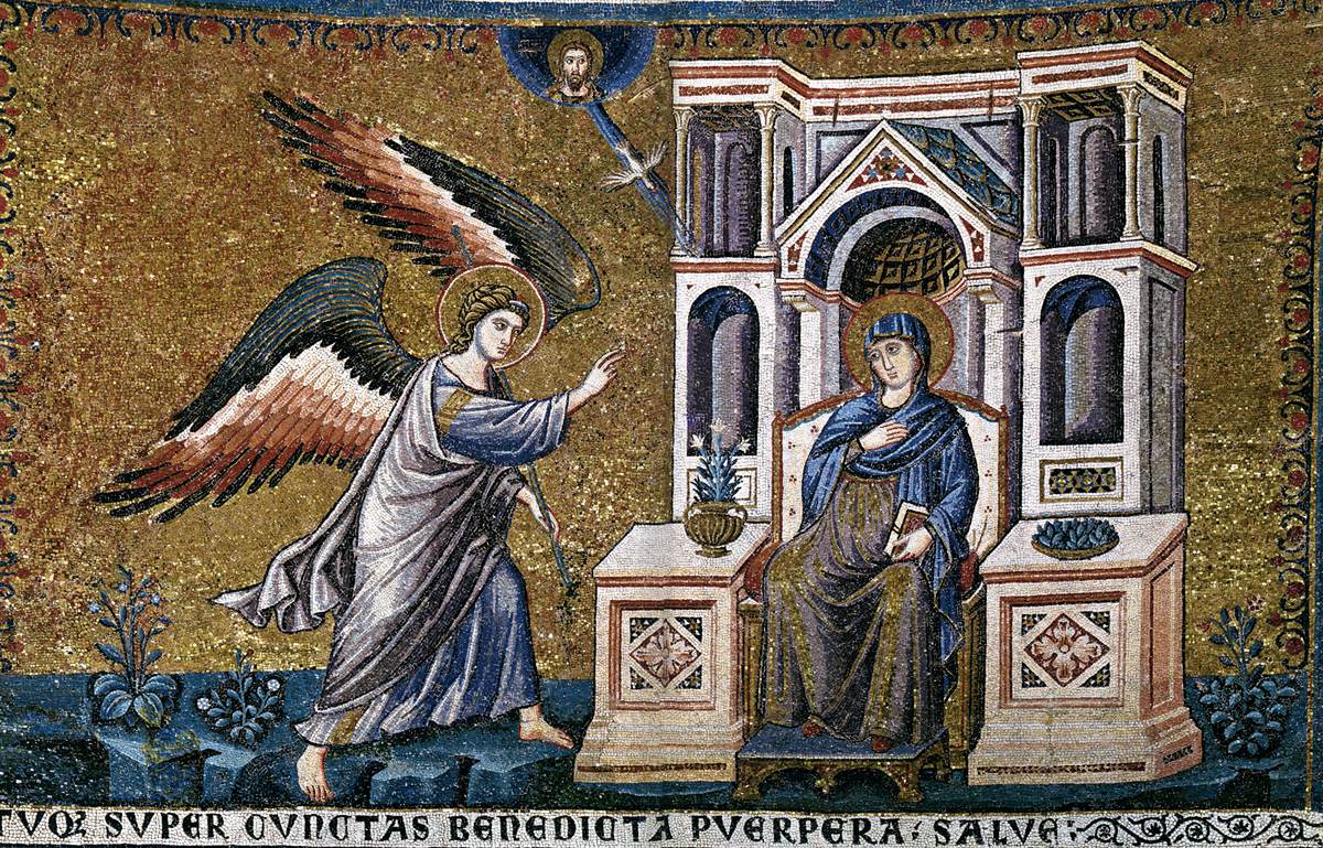 Apse: 2. Annunciation by CAVALLINI, Pietro