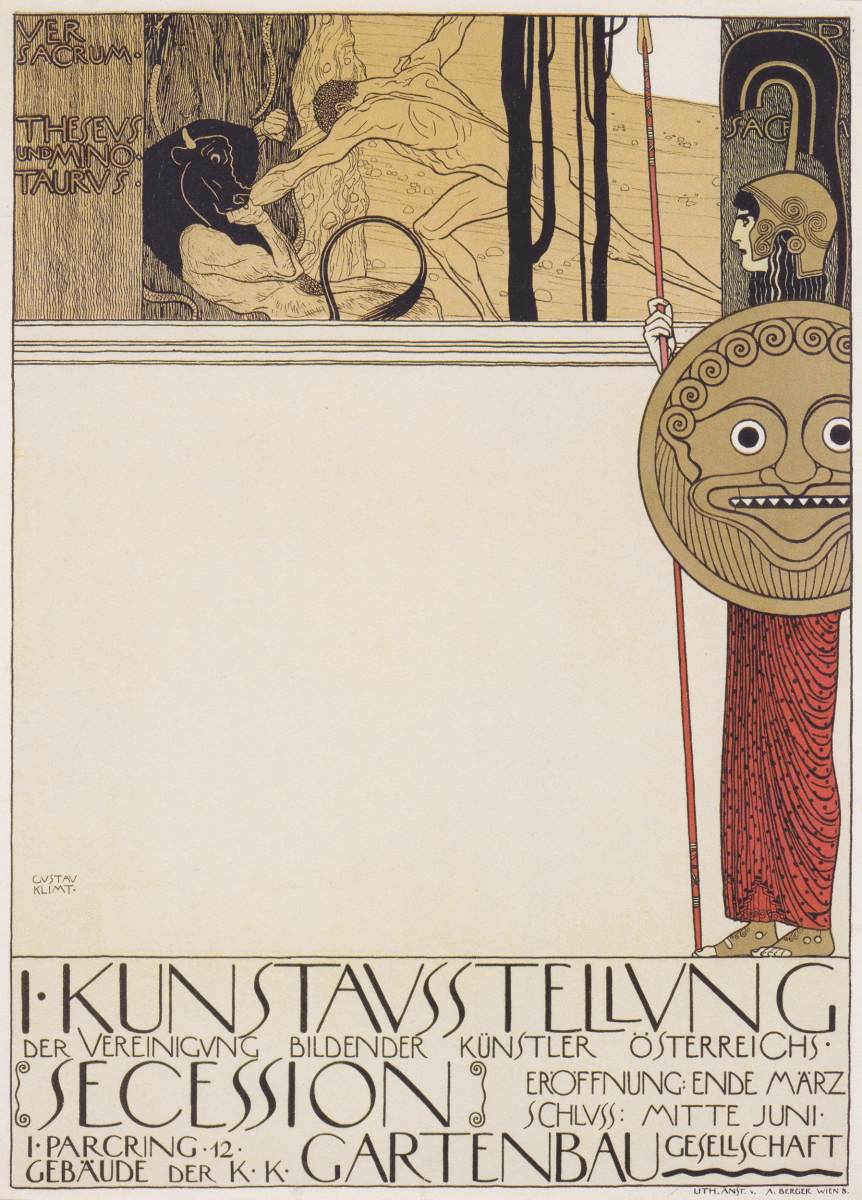 Exhibition poster (censored state) by KLIMT, Gustav