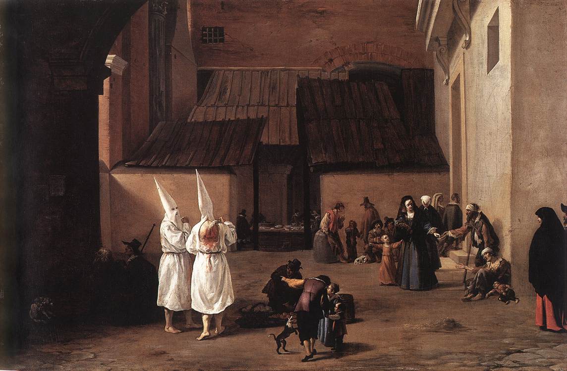 The Flagellants by LAER, Pieter van