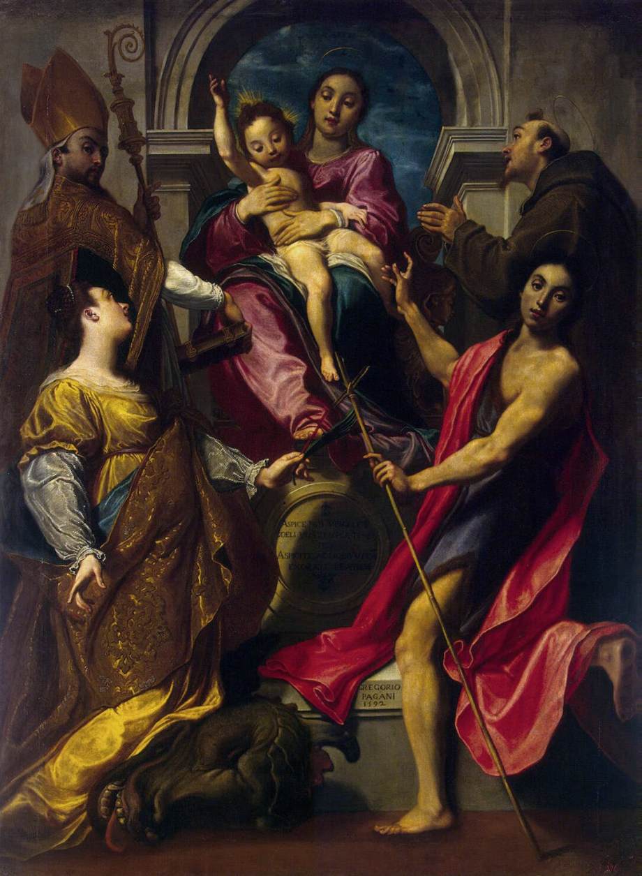 Madonna and the Child with Saints by PAGANI, Gregorio