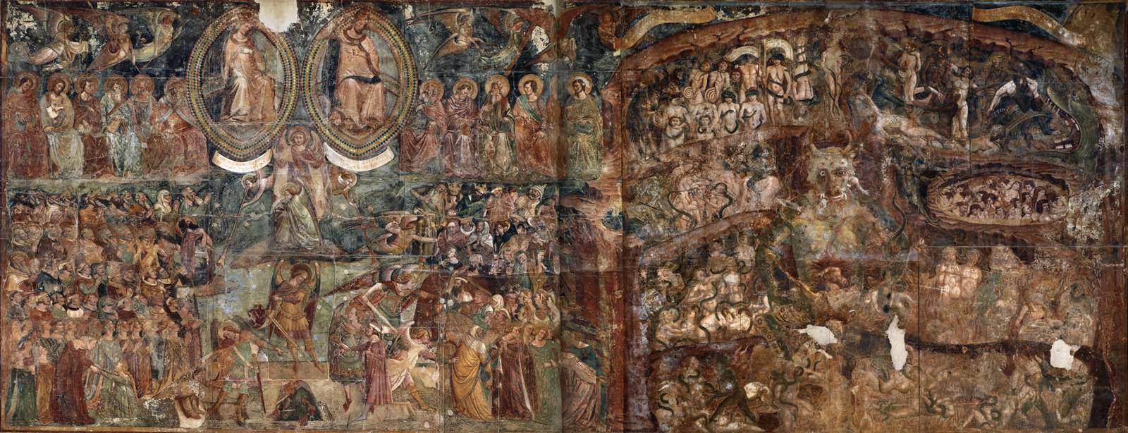 The Last Judgment and Hell by BUFFALMACCO, Bounamico