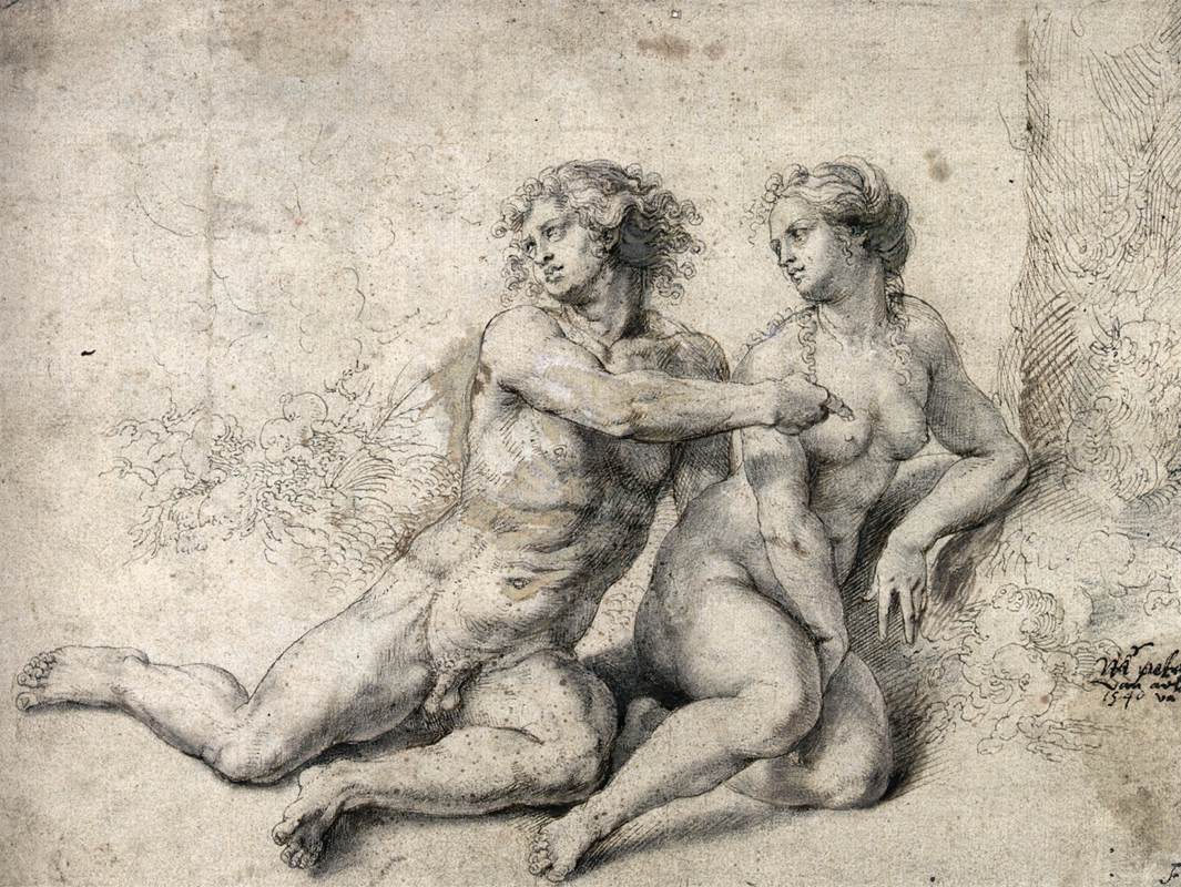 Adam Accuses Eve before God by GOSSART, Jan