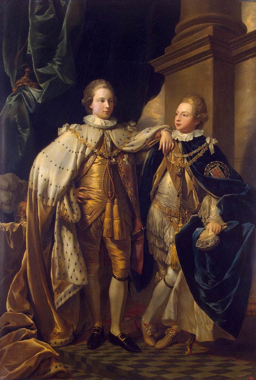 Portrait of George, Prince of Wales, and Prince Frederick, later Duke of York by WEST, Benjamin