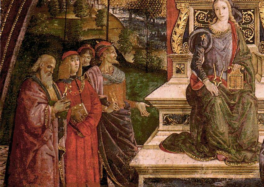 The Arithmetic (lower left view) by PINTURICCHIO