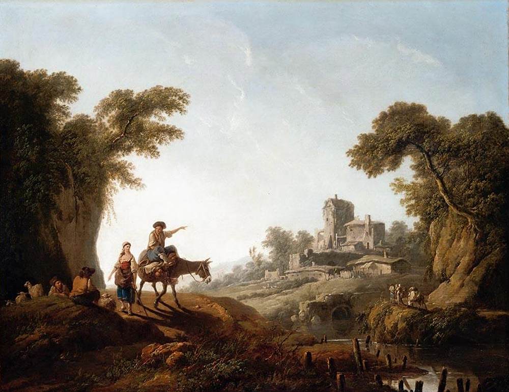 River Landscape by PILLEMENT, Jean-Baptiste