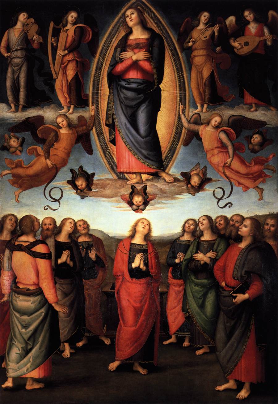 Assumption of the Virgin by PERUGINO, Pietro