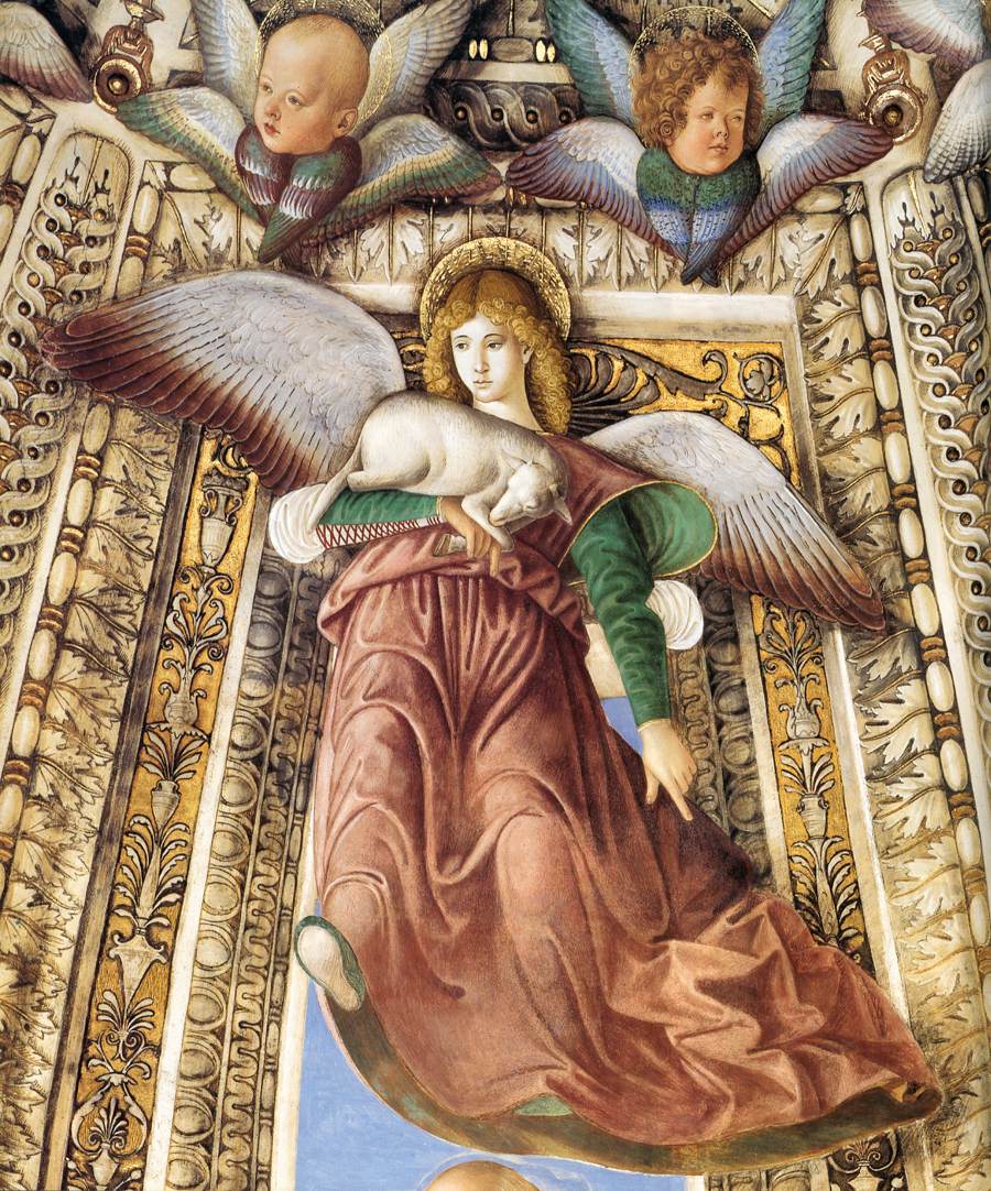 Angel with a Lamb as a Symbol of Christ's Sacrifice by MELOZZO DA FORLI