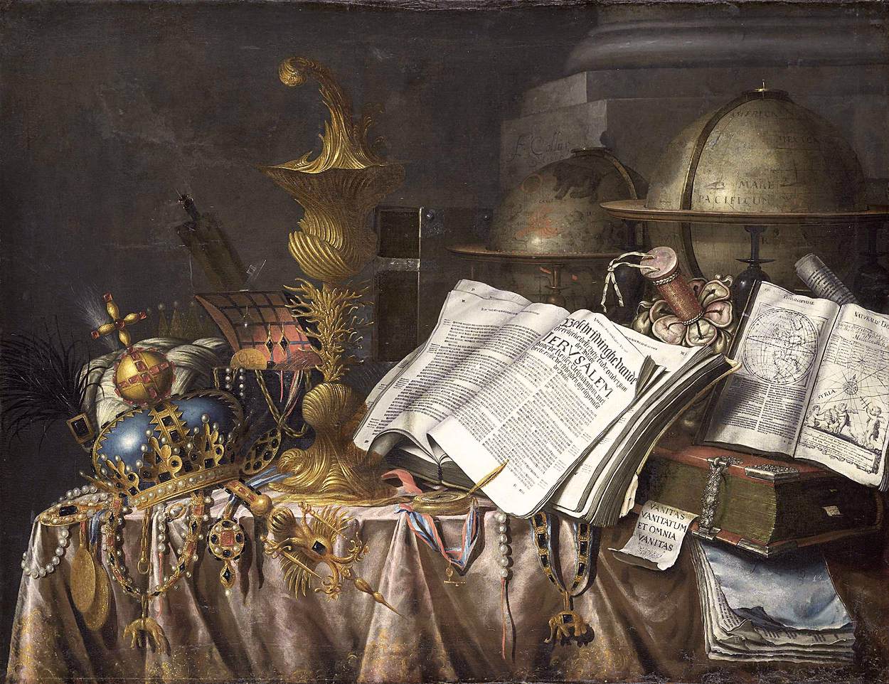 Vanitas Still-Life by COLLIER, Edwart