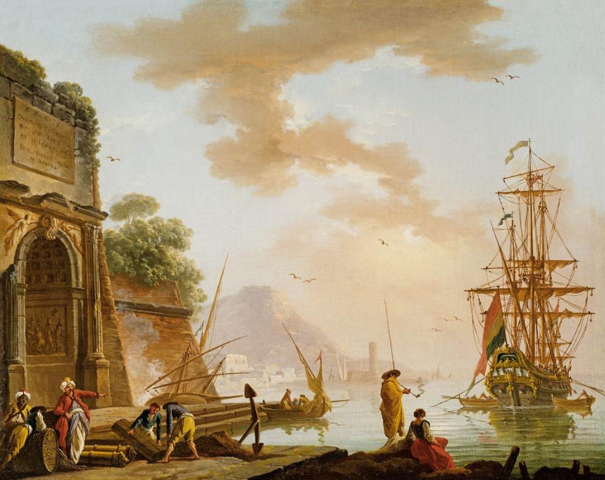 Mediterranean Seaport by LACROIX, Charles-François