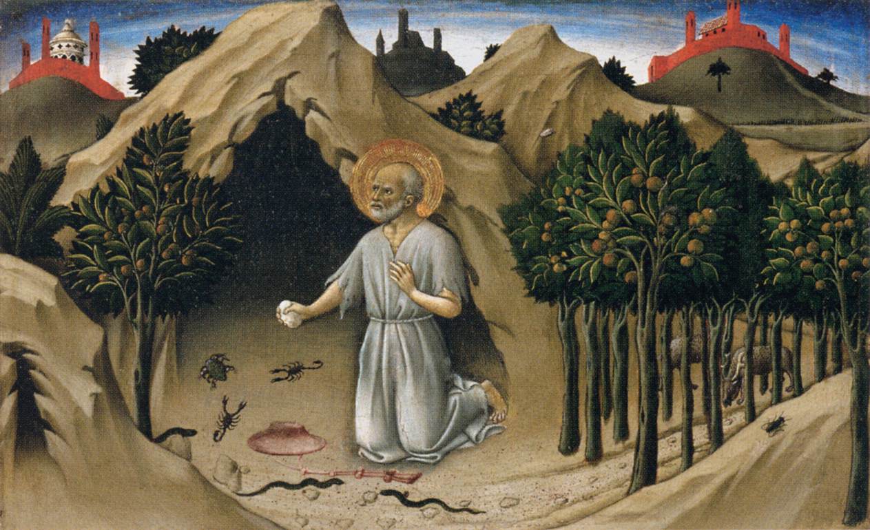 Scenes from the Life of St Jerome by SANO di Pietro