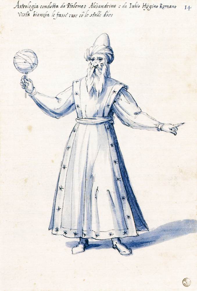 "Costume of the allegorical figure "Astrology" by