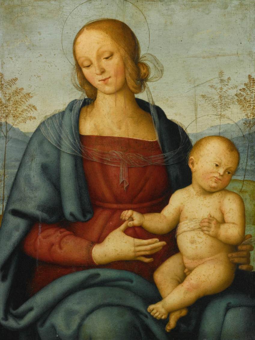 Madonna and Child in a Landscape by