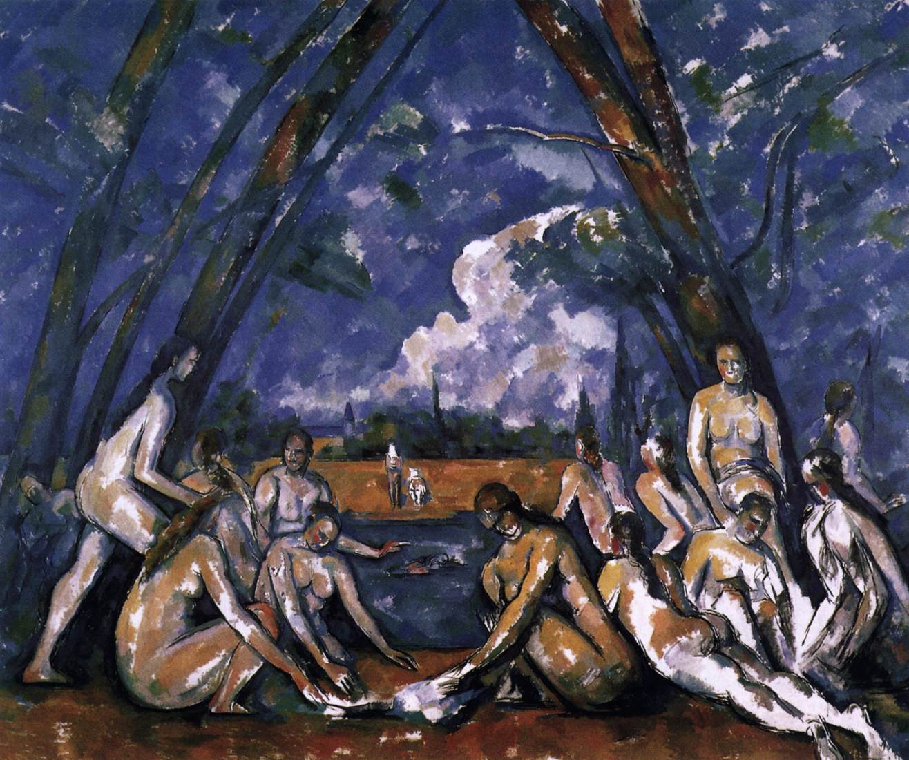 The Large Bathers by CÉZANNE, Paul