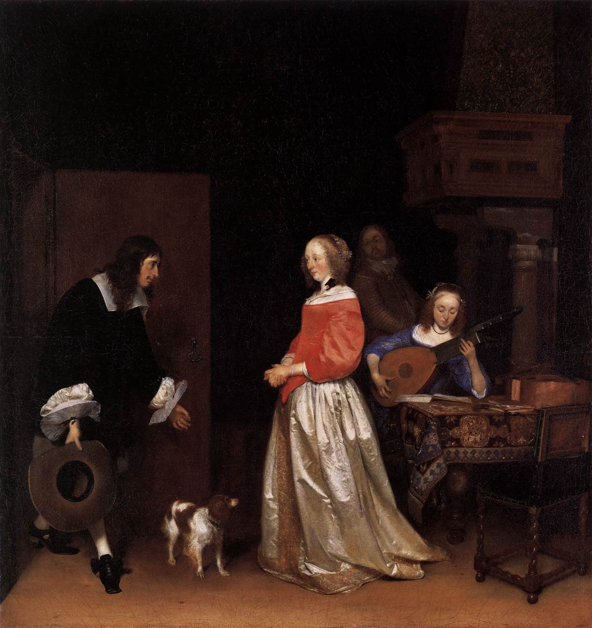 The Suitor's Visit by TERBORCH, Gerard