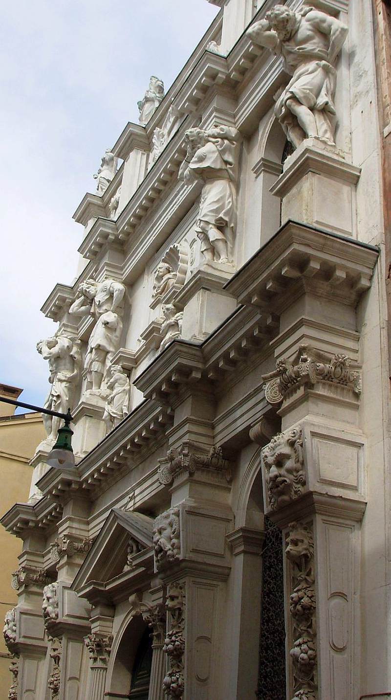 Santa Maria Derelitti: Façade (detail) by LONGHENA, Baldassare