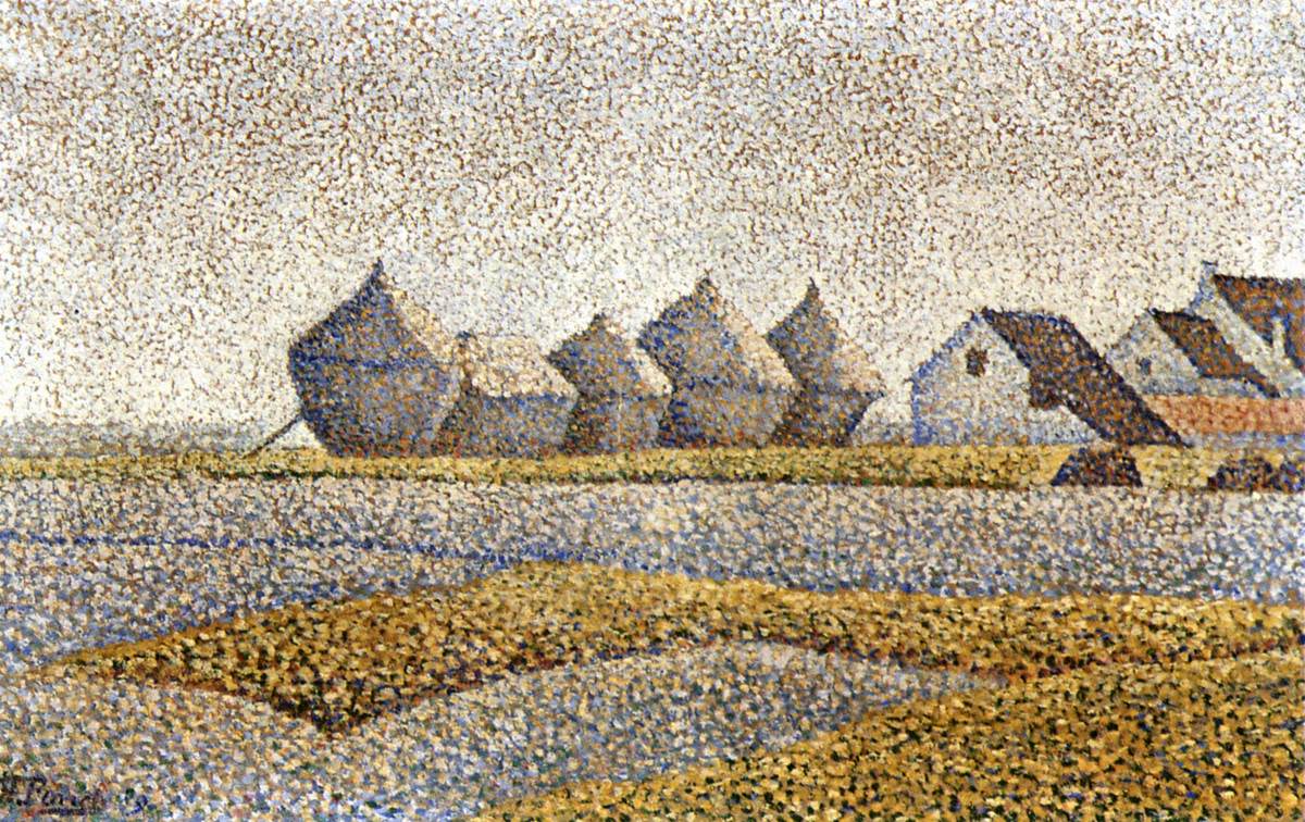 Haystacks by FINCH, Alfred William