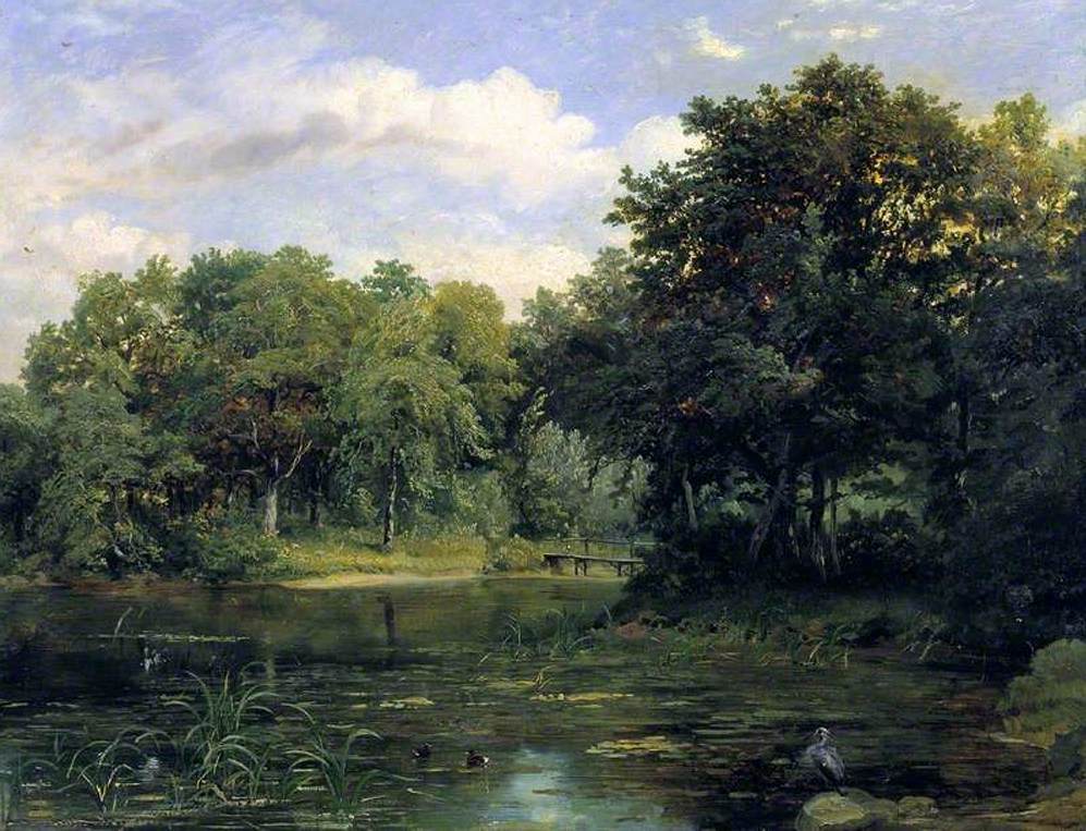 Lake in a Park by LEE, Frederick Richard