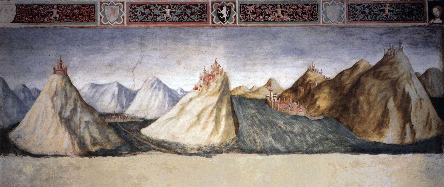 Landscape with Mountains by MASOLINO da Panicale