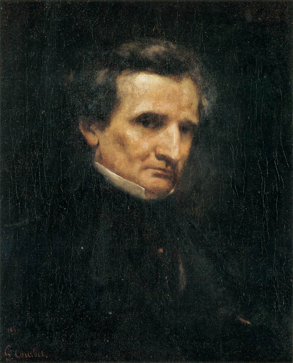 Portrait of Hector Berlioz by COURBET, Gustave