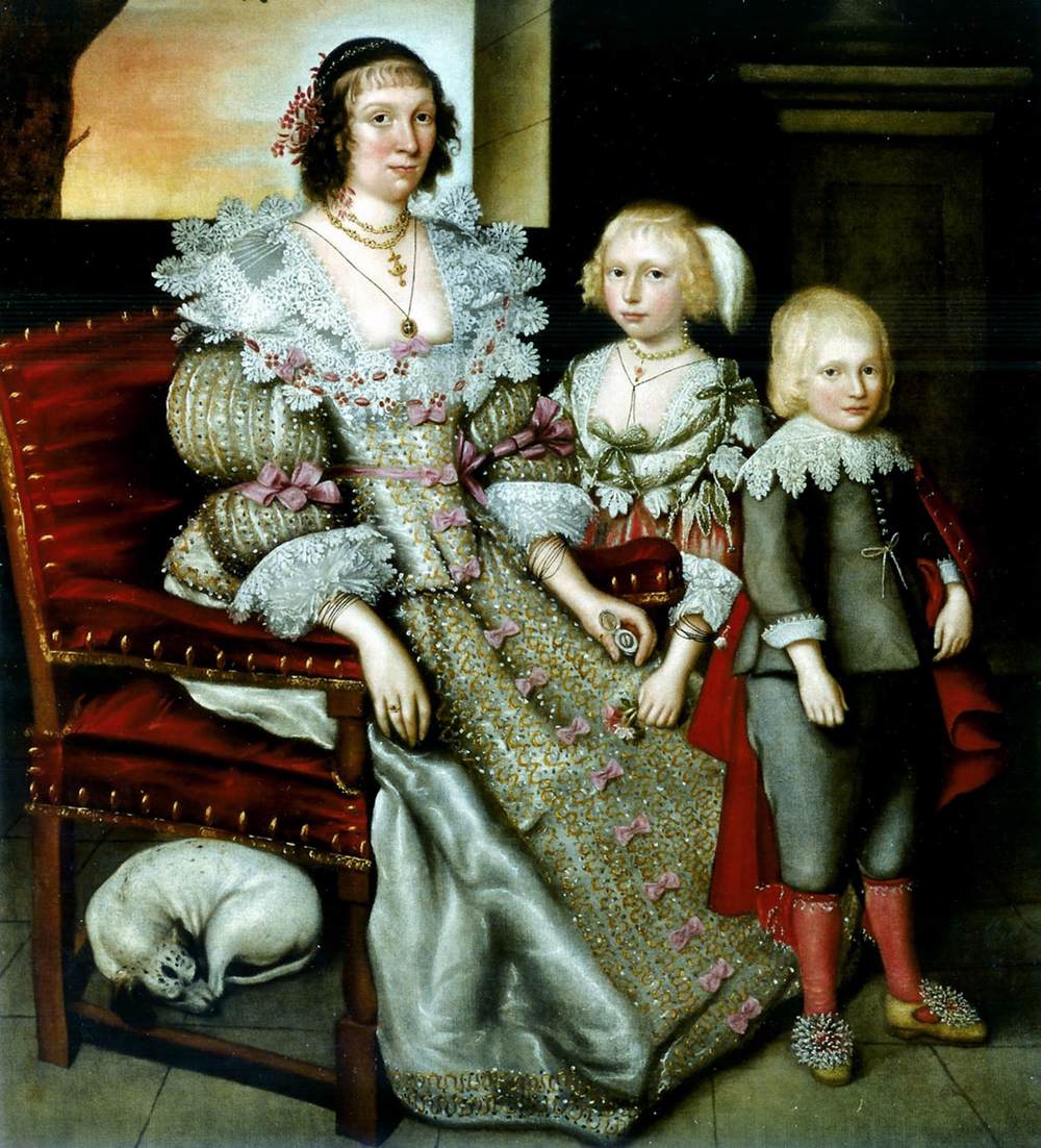 Frances Earle and Her Children by GHEERAERTS, Marcus the Younger