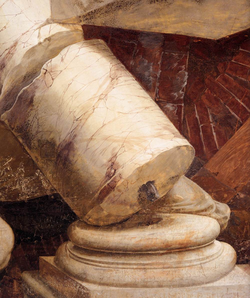 Fresco on the north wall (detail) by