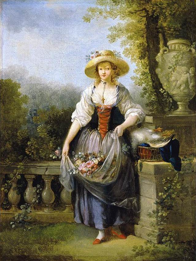 Gardener in Straw Hat by SCHALL, Jean-Frédéric