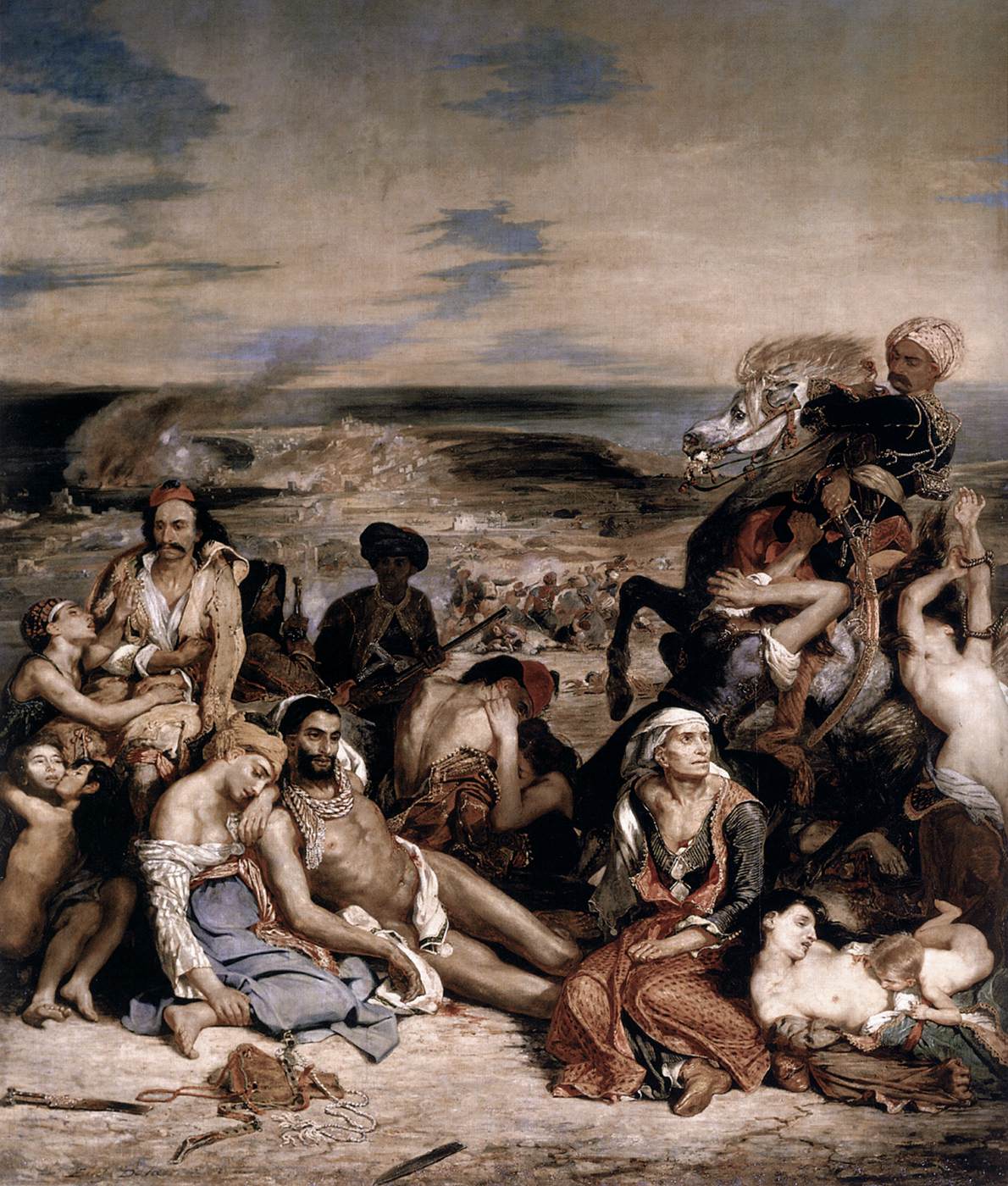 The Massacre at Chios by DELACROIX, Eugène