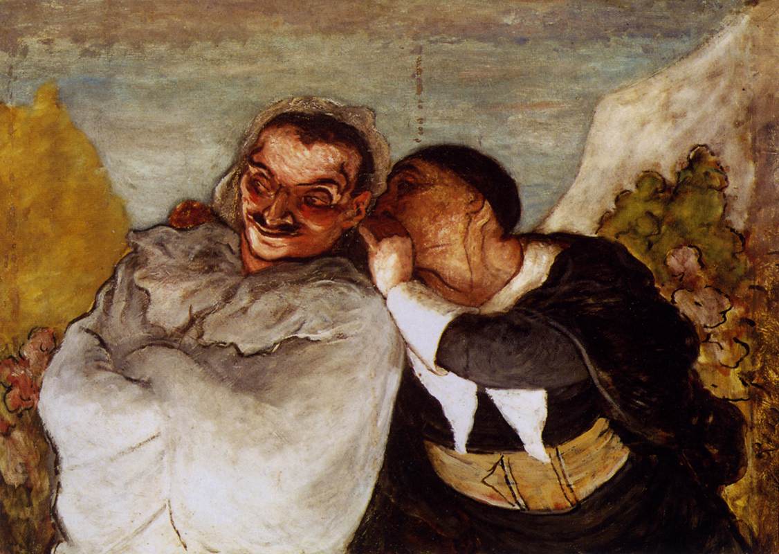 Crispin and Scapin by DAUMIER, Honoré