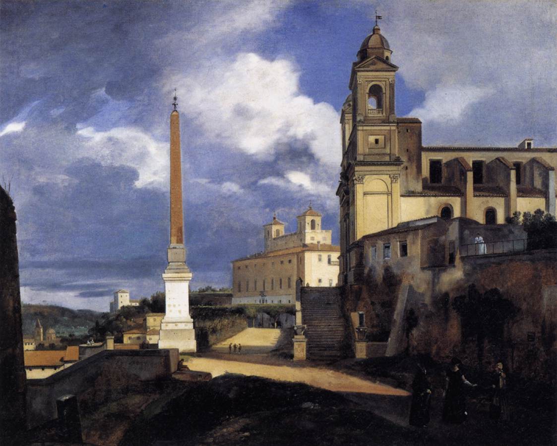 San Trinità dei Monti and the Villa Medici, Rome by GRANET, François-Marius