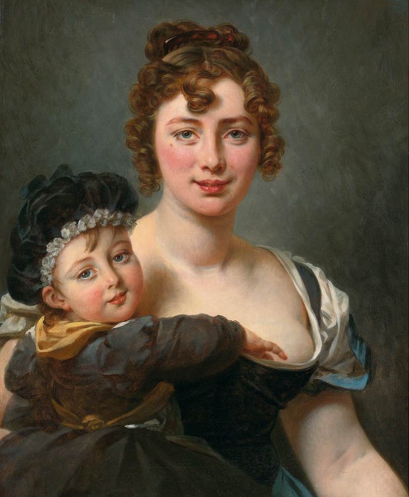 Portrait of Françoise Simonnier and her Daughter by