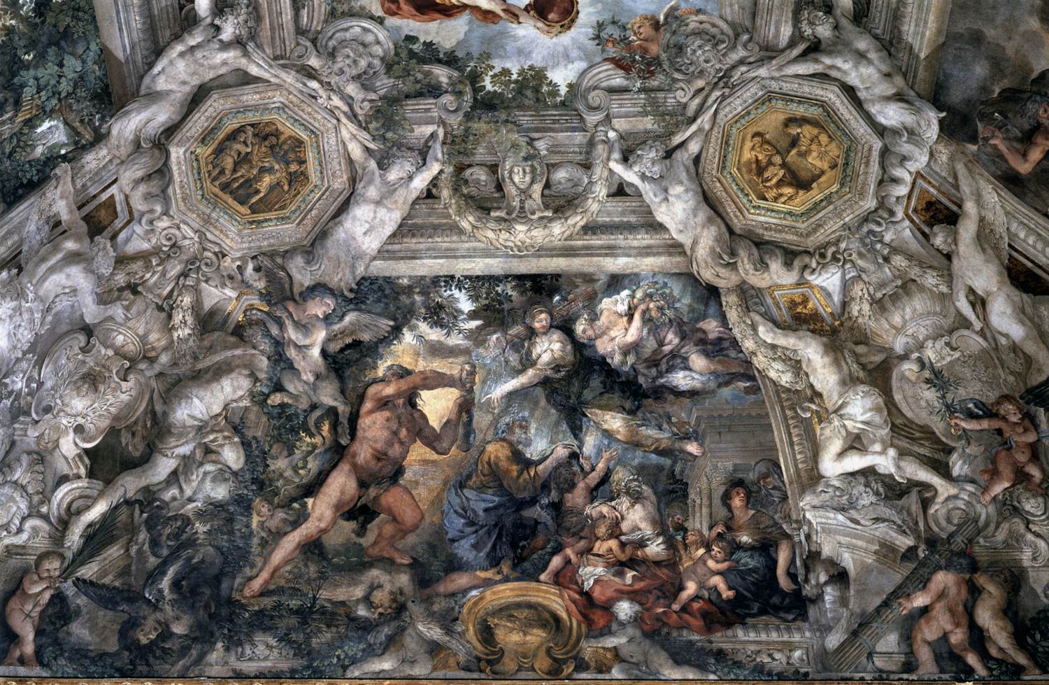 Ceiling vault in the Salone (detail) by