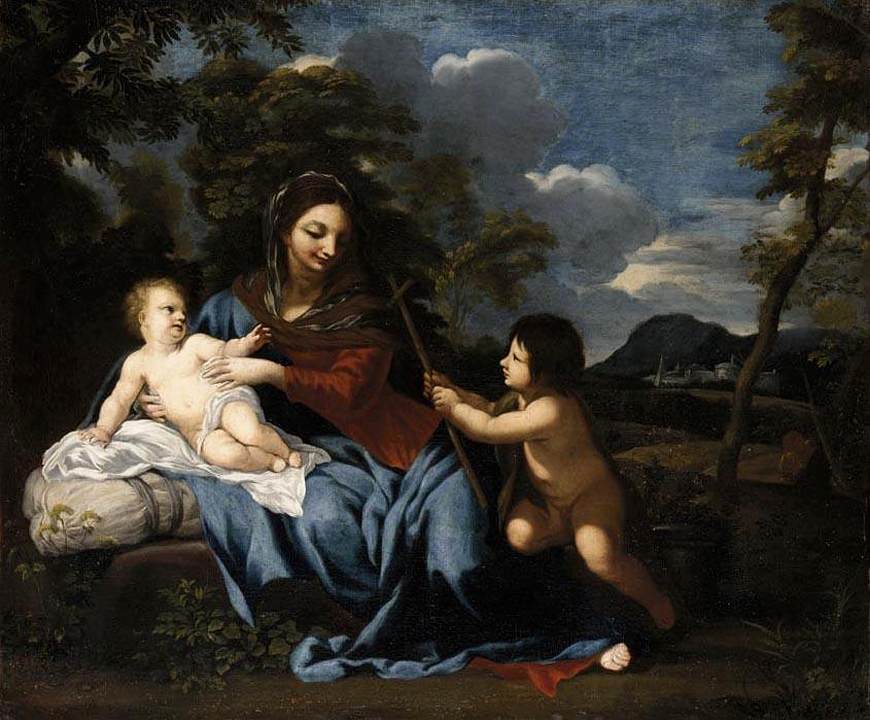 Madonna and Child with the Infant St John by FERRI, Ciro