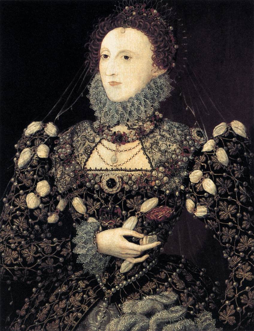 Portrait of Elizabeth I, Queen of England by HILLIARD, Nicholas